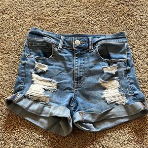 aeropostale shorts, high rise mid shorts, size 4.